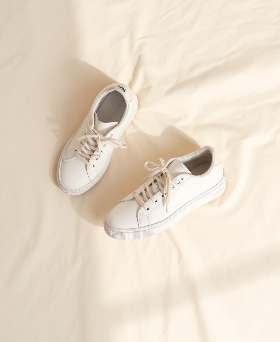 Court Sneakers, Cream